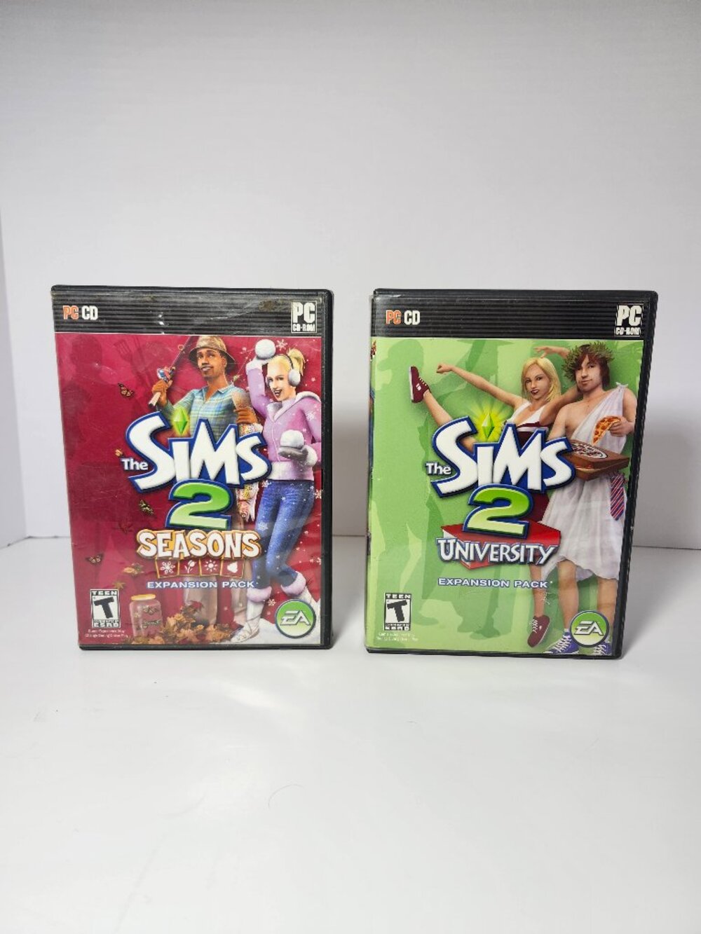 The Sims 2 University & Seasons Expansion Pack Bundle PC CD ROM With Keys